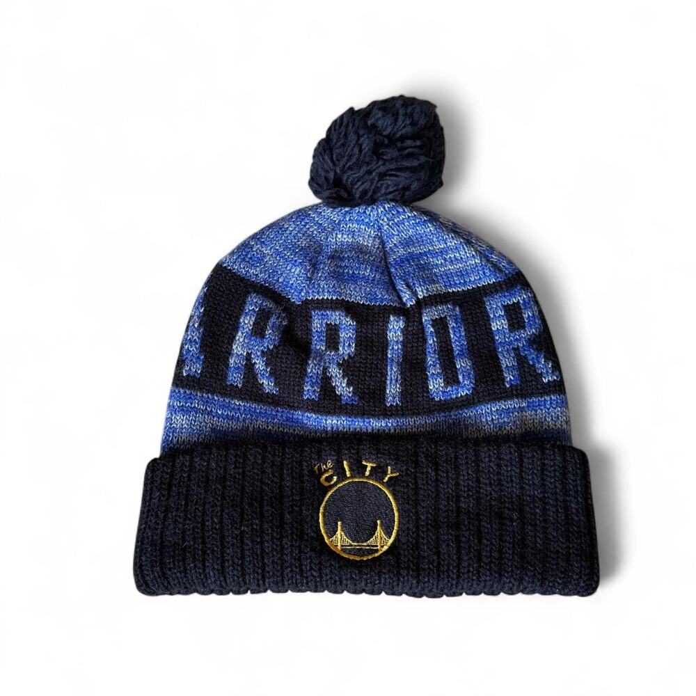 MITCHELL & NESS Golden State Warriors Pom Beanie